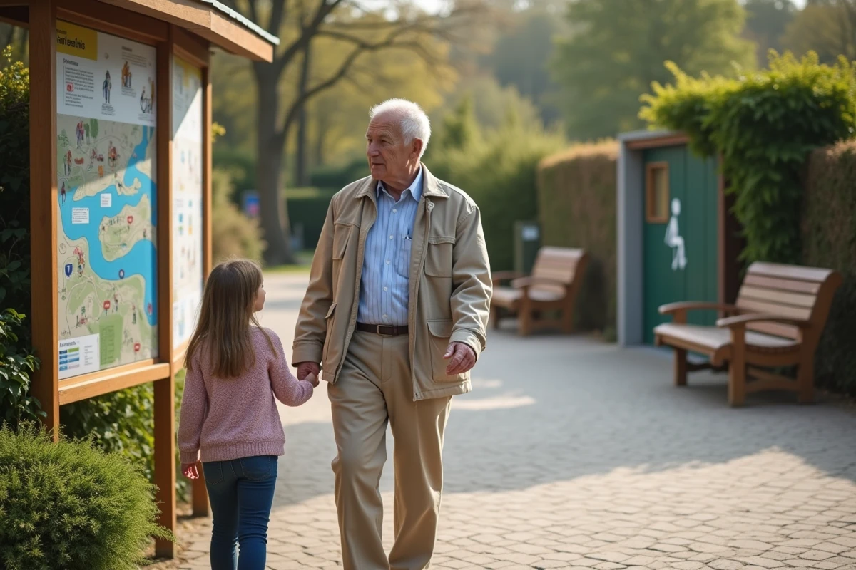 Personnes avec carte d acces dans parc Alsace